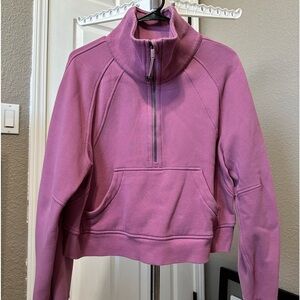 Lululemon oversized funnel neck half zip XS/S in Velvet Dust